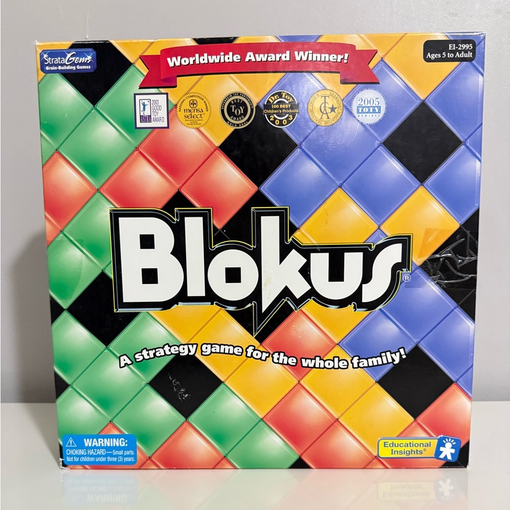 Blokus Strategy Board Game 2003/2005 Educational Insights EI-2995 Complete
